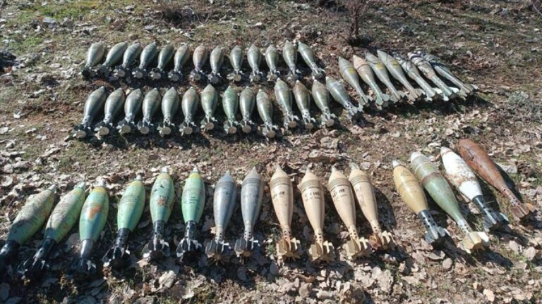 Pençe-Kaplan’da çok sayıda mühimmat ele geçirildi