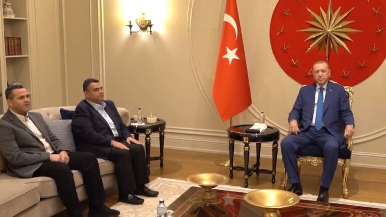 Cumhurbaşkanı Erdoğan, İsmail Haniye’nin oğullarını kabul etti