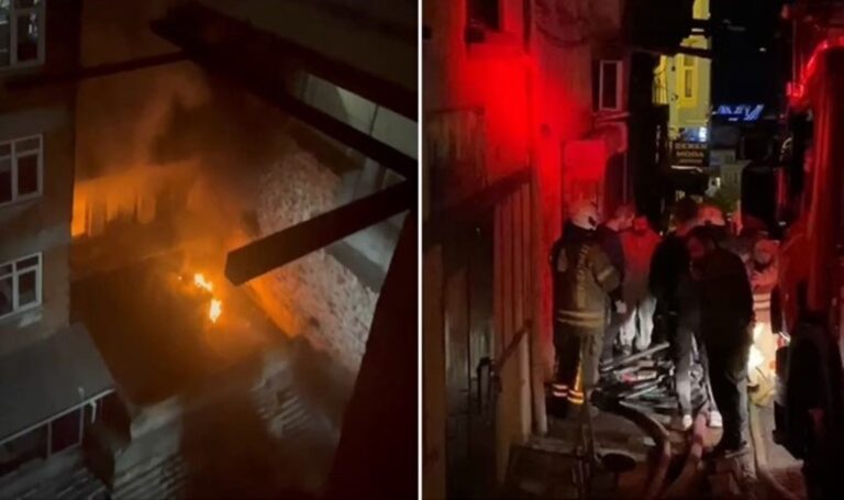 Fatih’te ayakkabı atölyesinde yangın! – Son Dakika Türkiye Haberleri