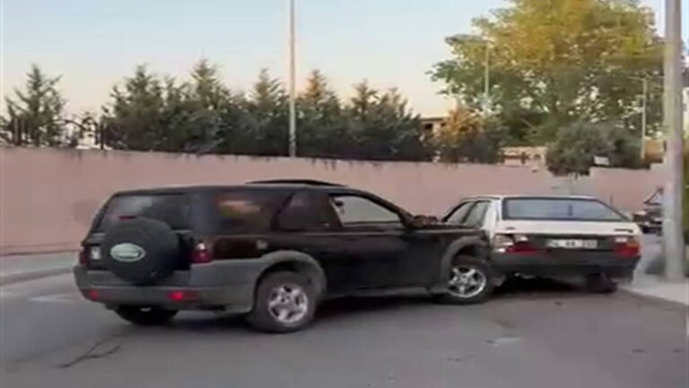 Kavga ettiği eşinin otomobilini cipiyle defalarca çarparak hurdaya çevirdi – Son Dakika Türkiye Haberleri